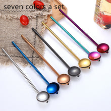 Colorful Creative Stainless Steel Stirring Spoon (Set)