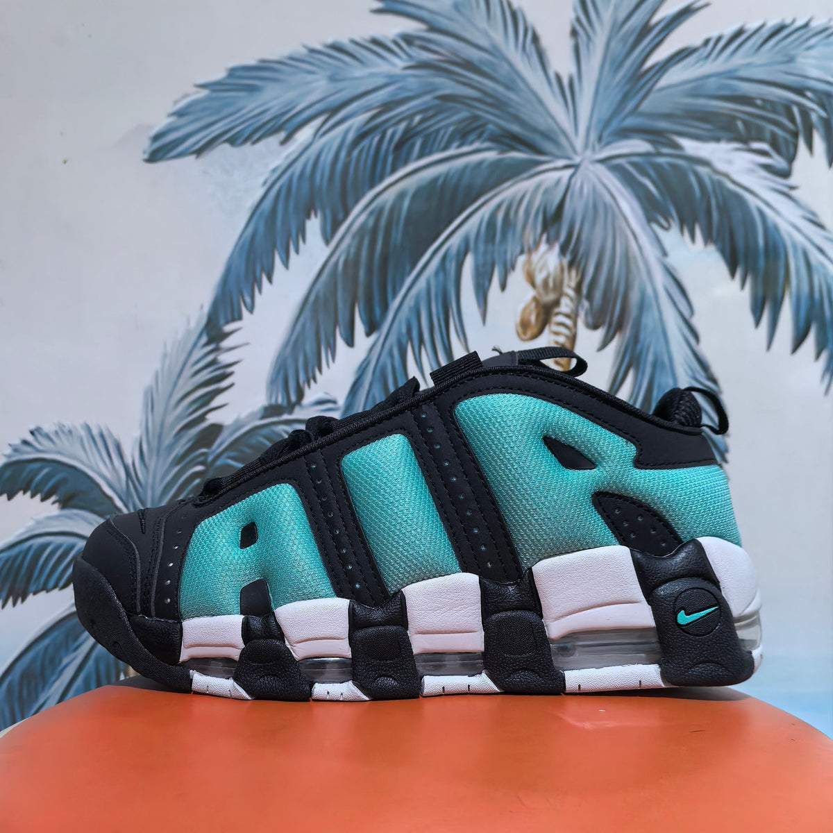Nike Black and Green High-Top Sneakers
