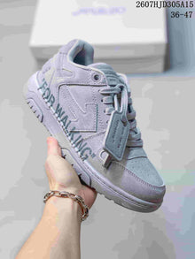 Off-White Low-Top Lace-Up Sneakers Gray Style 2607HJD305A15