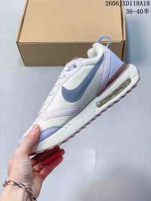 Nike Air Max Dawn Low-Top Sneakers in White and Lavender