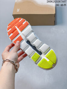On Cloud 6 Coast Casual Sneakers White Yellow Orange