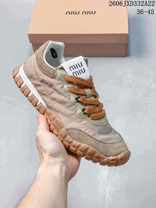 Miu Miu Tyre Low-Top Lace-Up Sneakers JXD332A22