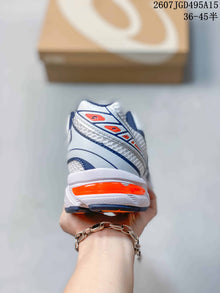 ASICS GEL-1130 White Navy Orange Sneakers 2607JGD495A15