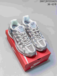 Nike P-6000 Premium Sneakers White Silver Red 2607JDY233A23