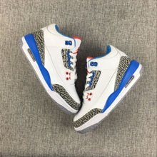 Air Jordan 3 Retro White and Blue Sneakers