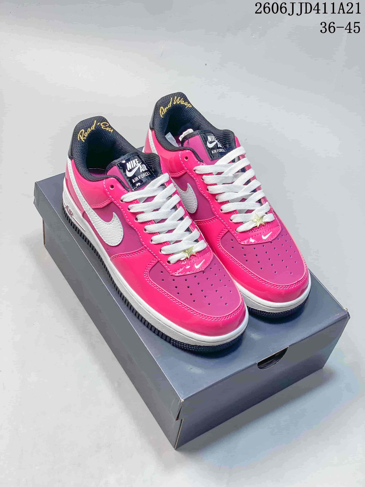 Nike Air Force 1 '07 Low Pink and White Sneakers