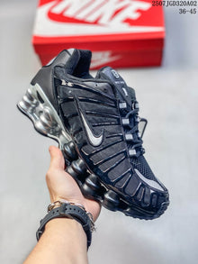 Nike Shox TL Black and Silver Sneakers