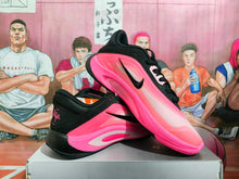 Nike Pink and Black Basketball Sneakers
