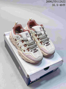 FILA Muffin Low-Top Sneakers in Cream and Mauve