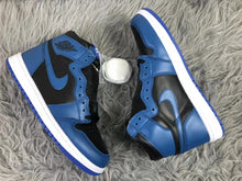 Jordan AJ1 Black Blue 2.0 High-Top Sneakers 555088-404