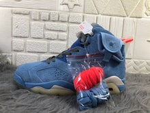 Jordan 6 Travis Sky Blue Suede Sneakers