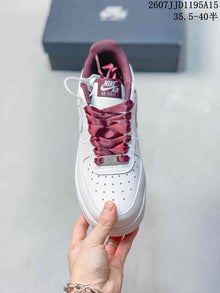 Nike Air Force 1 '07 Low White Burgundy Sneakers