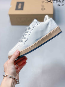 Golden Goose Ball Star White Leather Sneakers with Gold Star
