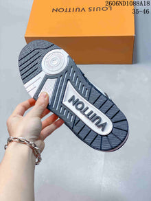 Louis Vuitton Trainer Low Sneakers in White and Navy