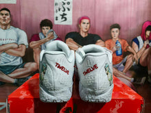 Nike White Basketball Sneakers with Zoo Graphic Details