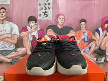 Nike Basketball Shoes, Black and Light Bone with Red Accents