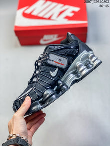 Nike Shox TL Black and Silver Sneakers