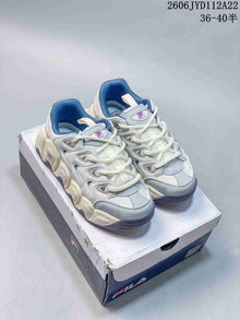 FILA Mars Retro Chunky Sneakers in White and Blue 612520ASUOI
