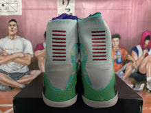 Nike Basketball Sneakers Green and Gray High-Top