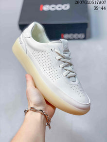 ECCO Men's White Leather Sneakers 2607GXD517A07
