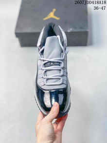 Jordan Air Jordan 11 Retro High-Top Sneakers Navy Grey 2607JDD418A18