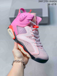 Nike Air Jordan 6 High-Top Sneakers Pink