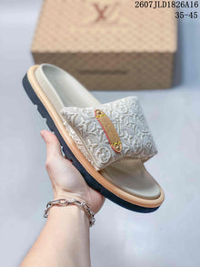 Louis Vuitton Pool Pillow Monogram Slide Sandals Ivory