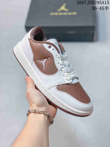 Jordan Air Jordan 1 Low White Brown Sneakers 2607JDD295A15