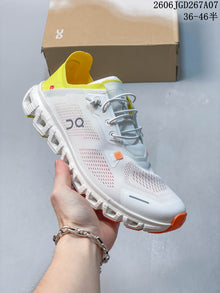 On Cloud 6 Coast Casual Sneakers White Yellow Orange