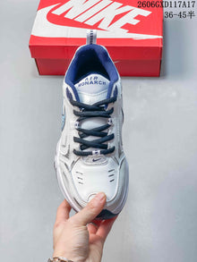 Nike Air Monarch IV DIY Custom Sneakers White Blue 415445-102