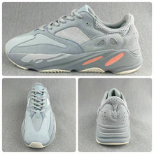 700 Gray and Coral Low-Top Sneakers