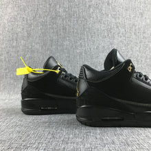 Jordan Air Jordan 3 BHM Black and Metallic Gold Sneakers