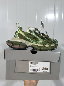 7035 Olive Green Mesh Sneakers