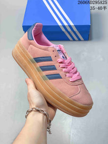 Adidas Gazelle Bold Women's Platform Sneakers Pink Blue