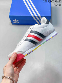 adidas Originals Samoa Sneakers White Black Red 675033