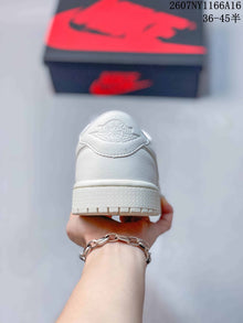 Nike Air Jordan 1 Low White Sneakers 2607NY1166A16