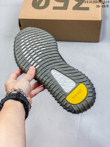 Adidas Yeezy Boost 350 V2 Sneakers in Gray and Red
