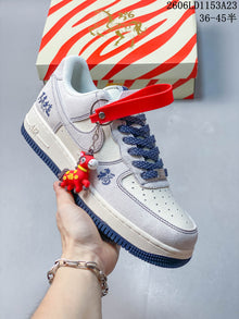 Nike Air Force 1 '07 Low White and Blue Sneakers