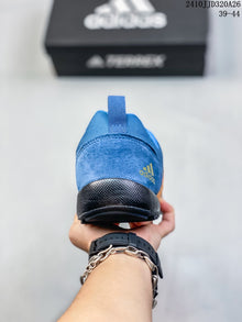 adidas Daroga Plus Canvas Shoes Blue Hiking Sneakers