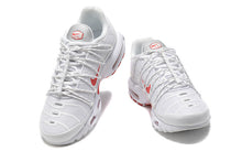 Nike Air Max Plus TN White and Red Sneakers