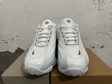 White and Red Athletic Sneakers