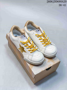Golden Goose Super-Star Low-Top Sneakers White Gold