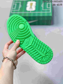 Jordan Air Jordan 1 Low Green Yellow Blue Sneakers