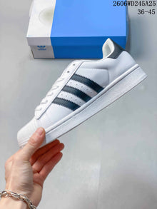 adidas Originals Superstar White and Black Low-Top Sneakers