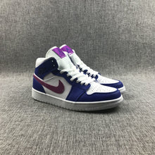 Jordan Air 1 Mid Blue Pink Sneakers 554724-451