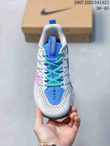 Nike ReactX Wildhorse 10 Trail Shoes White Blue Pink