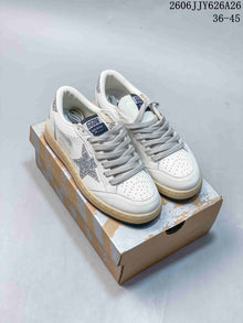 Golden Goose Superstar Low-Top Sneakers, White with Star Detail