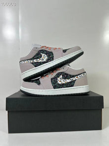 Jordan Air Jordan 1 Low SE GS Pink Floral Sneakers FJ3445-001