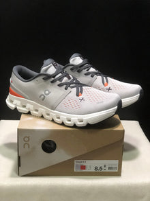 On Cloud X4 Low-Top Running Shoes Silver/Flame