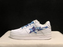 BAPE STA Low-Top Sneakers White Blue Camouflage